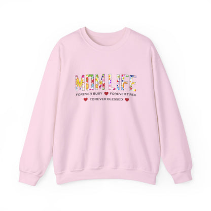 Mom Life forever blessed Crewneck Sweatshirt