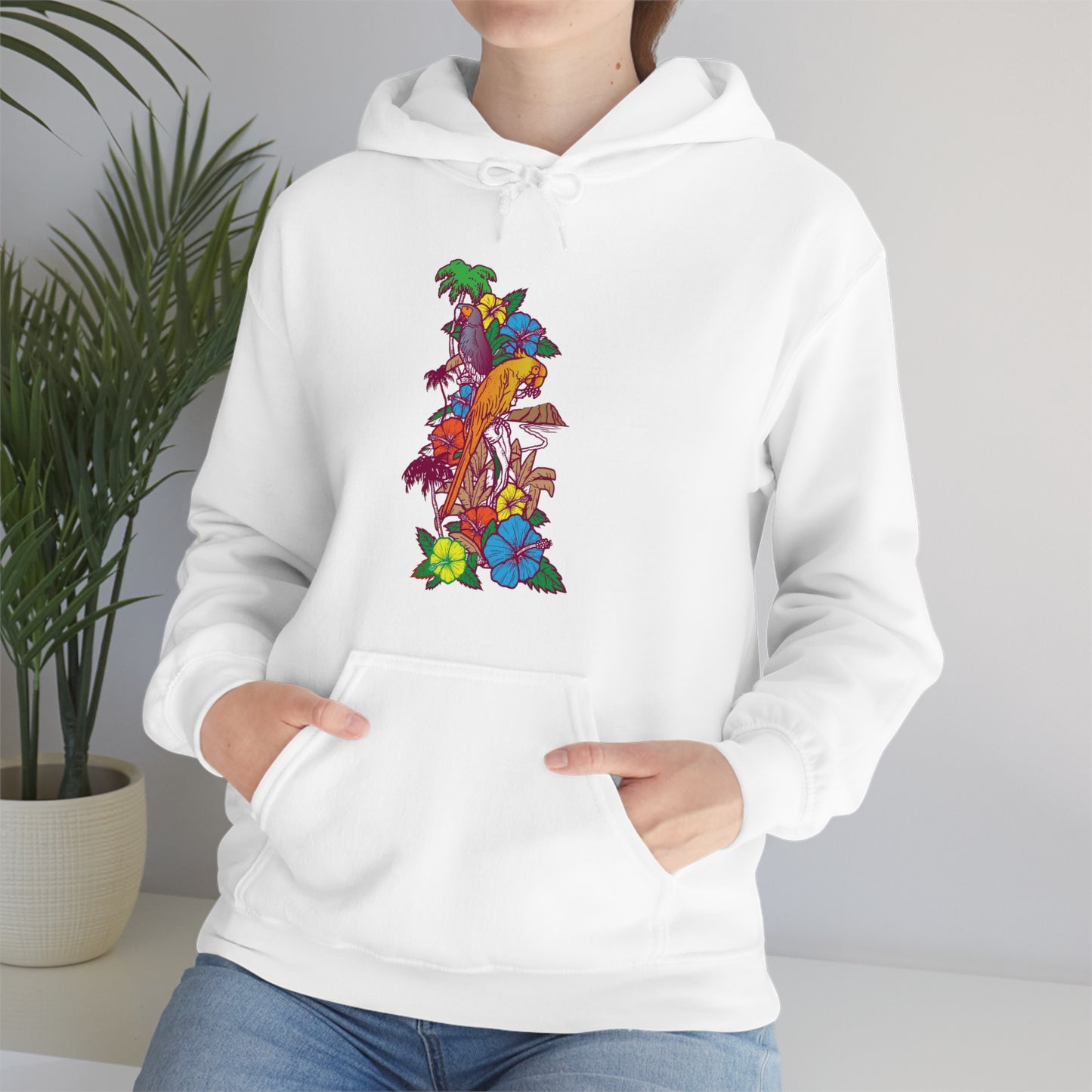 Parrot Jungle Floral Hoodie