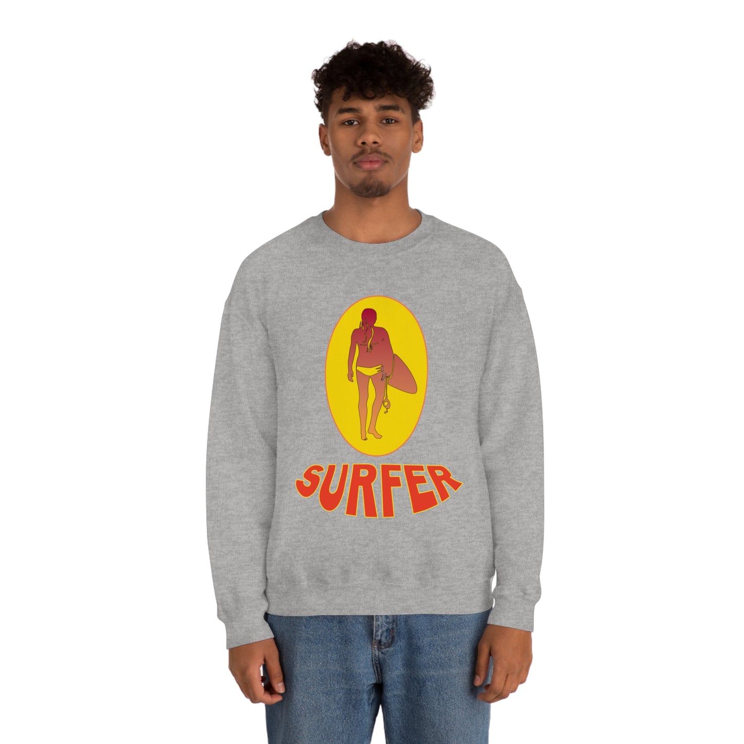 Lady Surfer Crewneck Sweatshirt