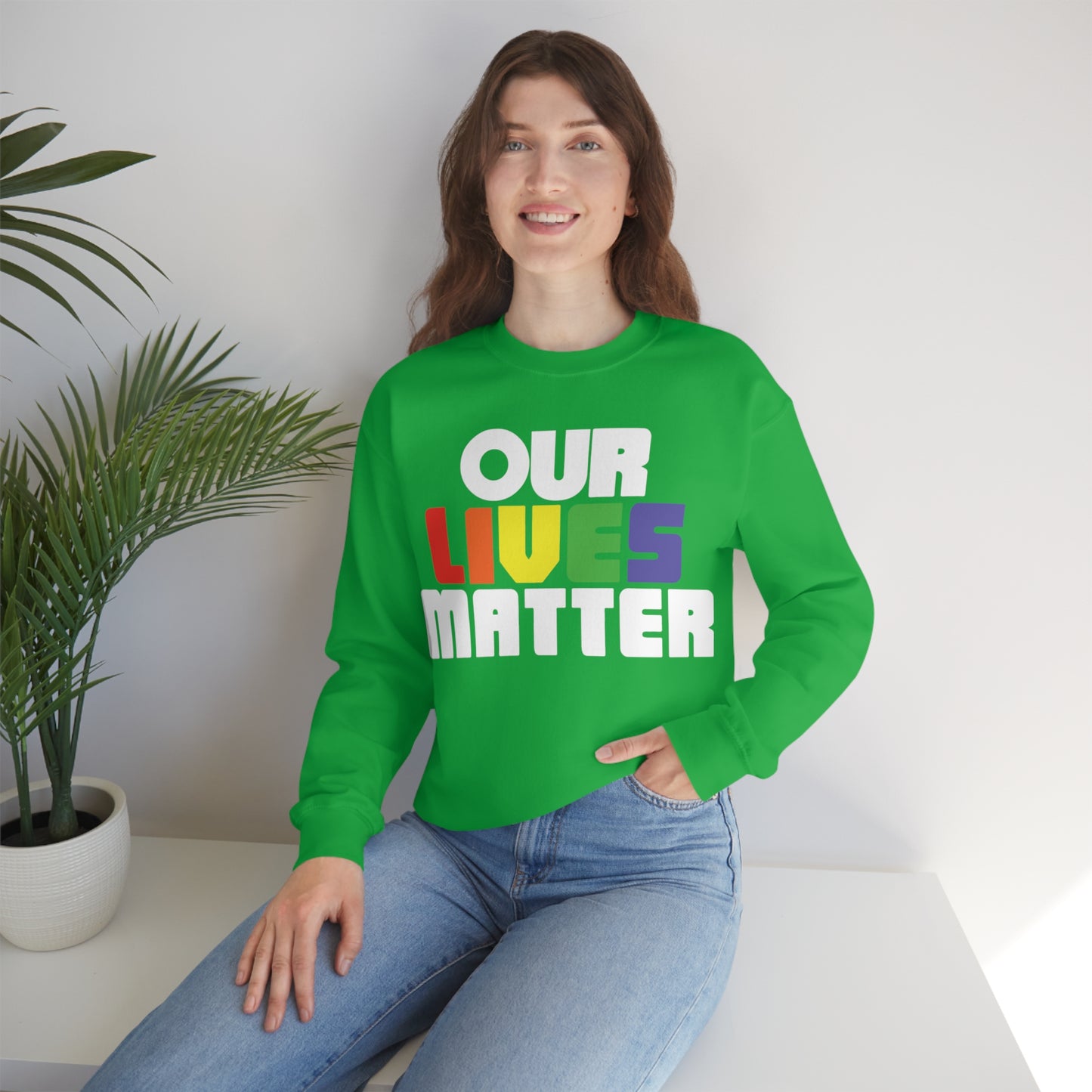 Our lives matter Crewneck Sweatshirt