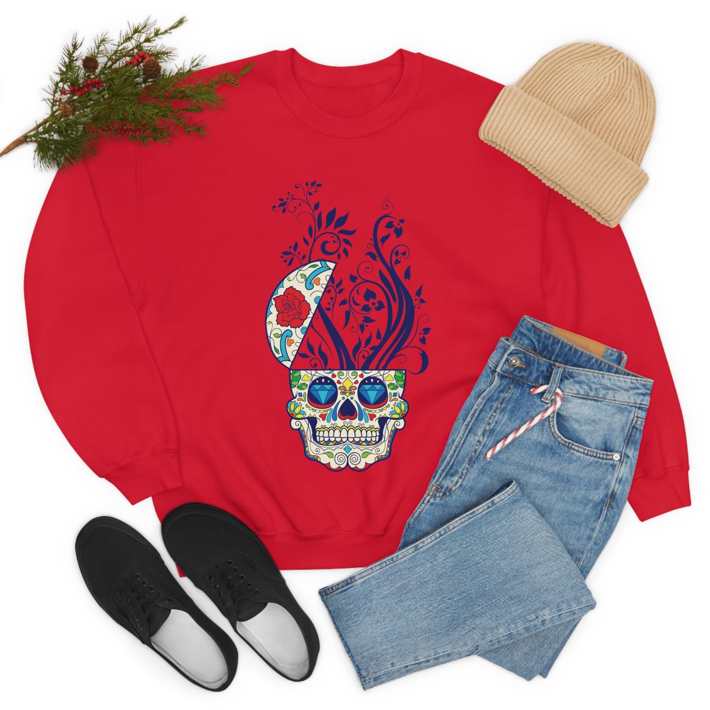 Day of the Dead Plant Crewneck Sweatshirt