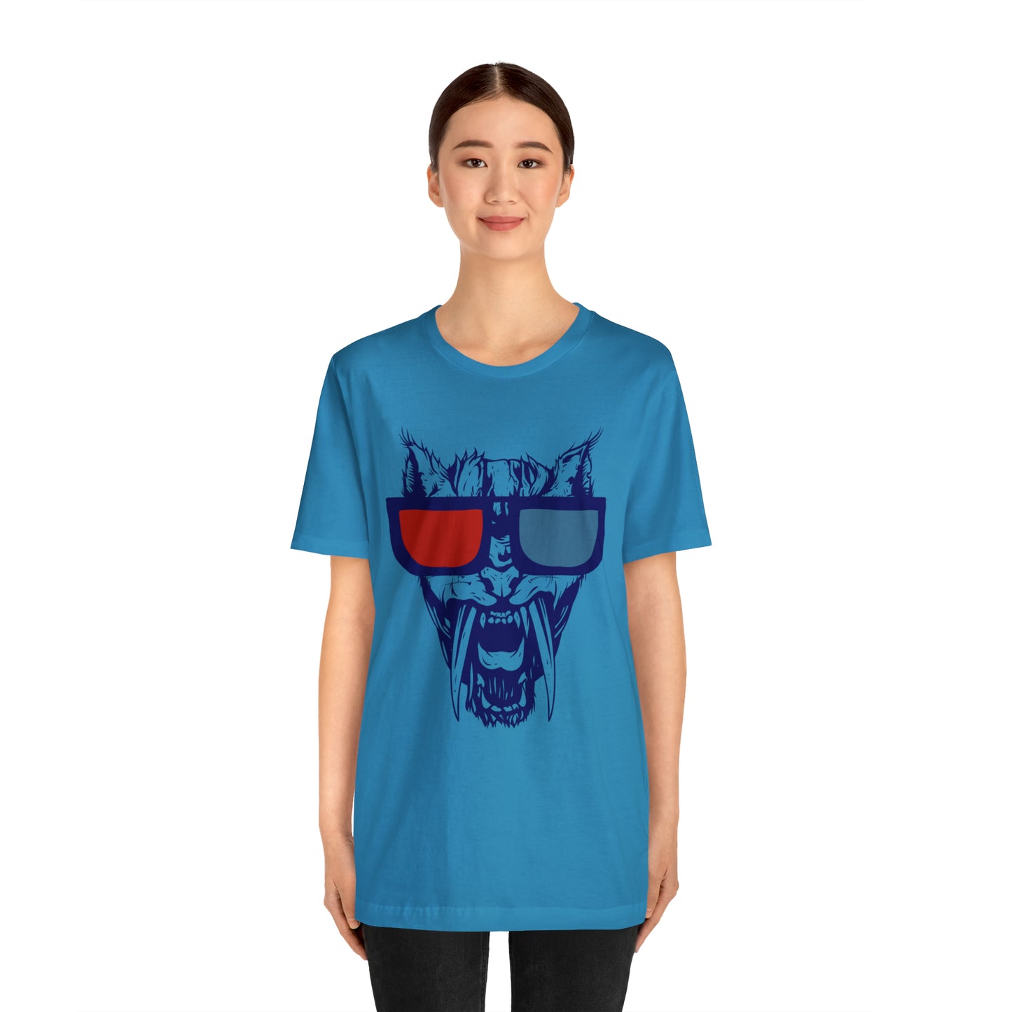 3D Glasses Tiger T-Shirt