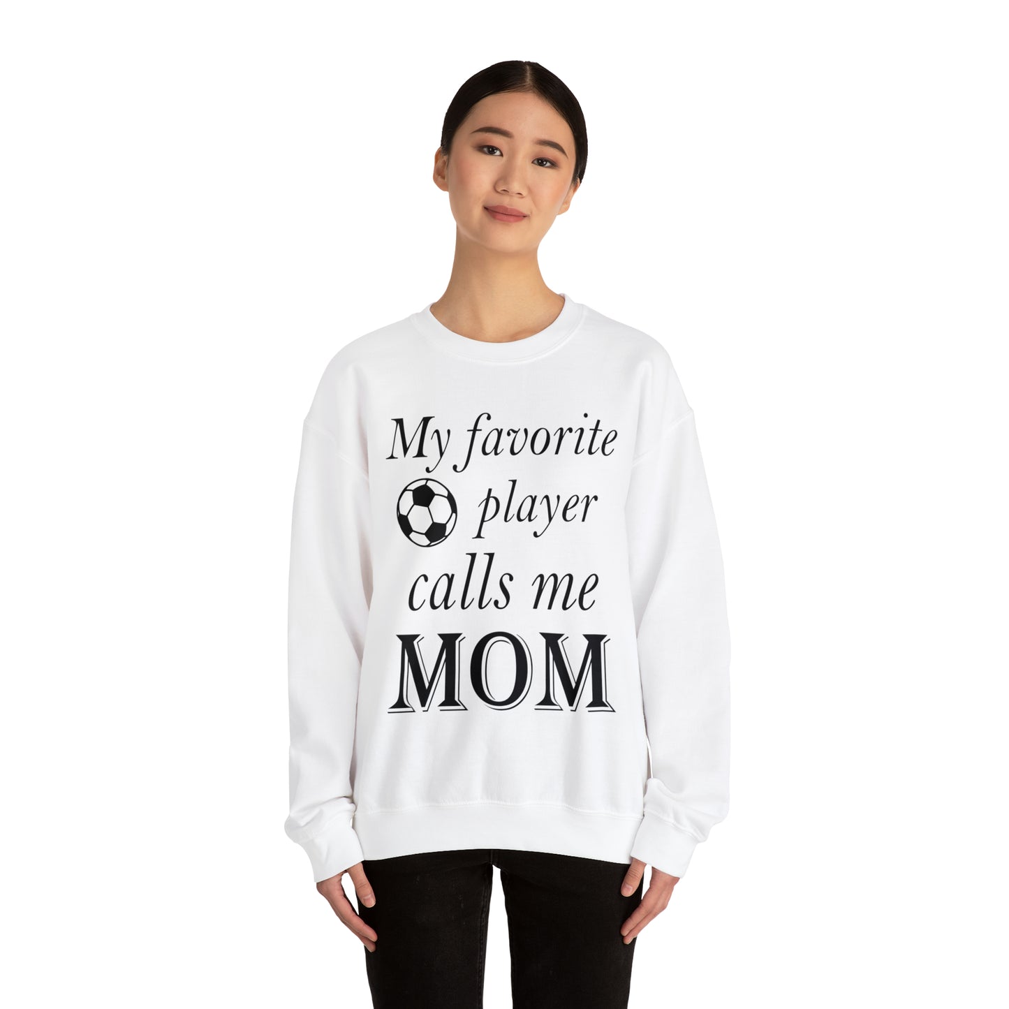 Mom Favorite Soccer player Crewneck Sweatshirt