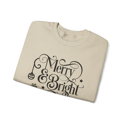 Merry and Bright Christmas Crewneck Sweatshirt