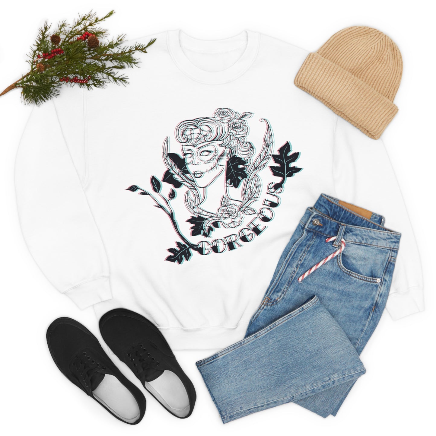 Gorgeous Lady 3D Crewneck Sweatshirt