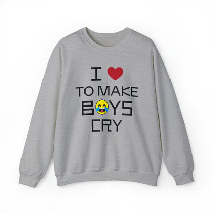 Love to make boys cry Crewneck Sweatshirt