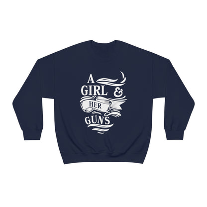 A Girl and Her Guns Crewneck Sweatshirt