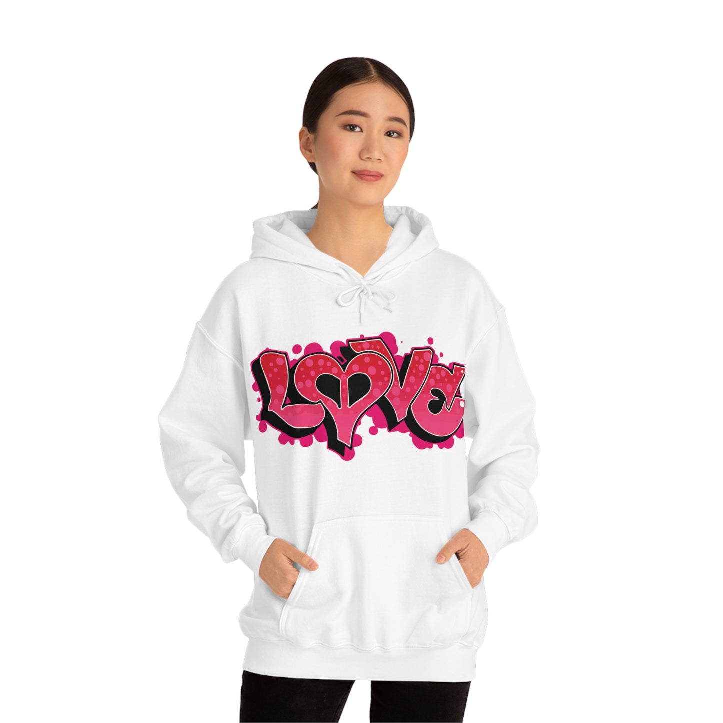 Peace and Love graffiti Hoodie