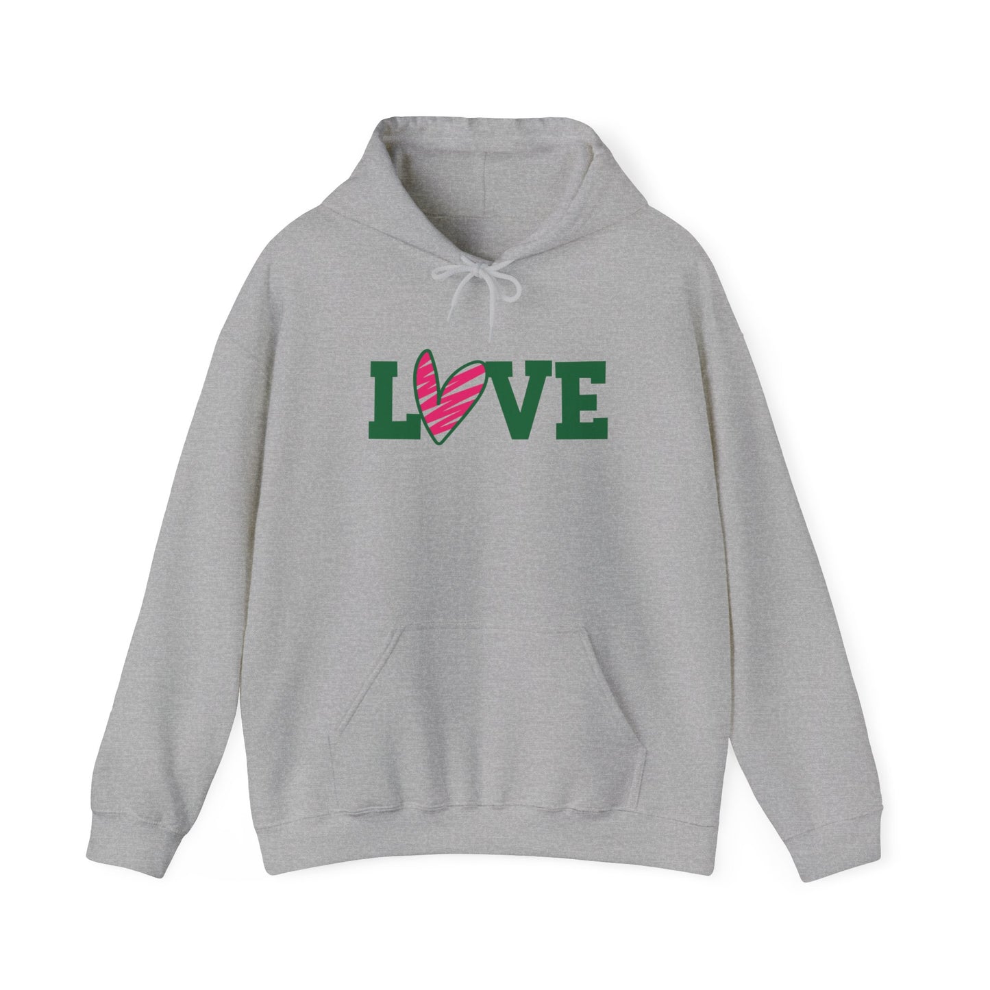 Love stripped heart Hoodie