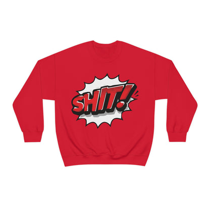 Shit! colorful graphic Crewneck Sweatshirt