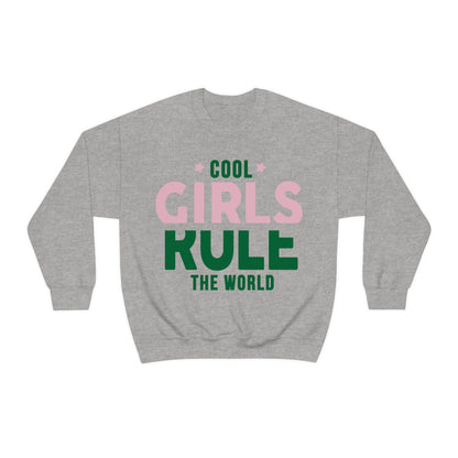 girls rule Crewneck Sweatshirt