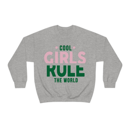 girls rule Crewneck Sweatshirt