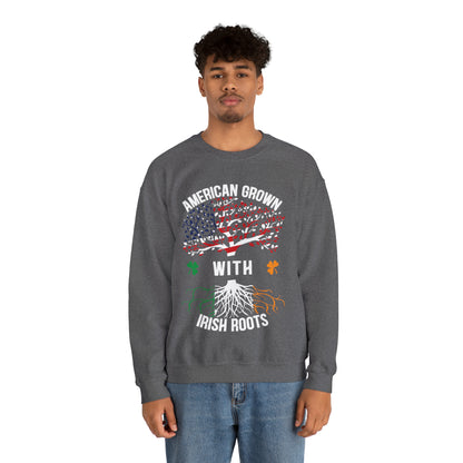 American born with Irish roots Crewneck Sweatshirt