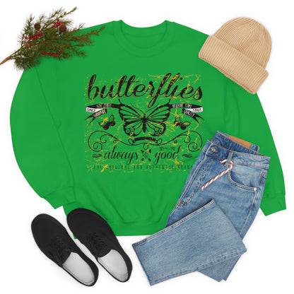 Butterflies Always Good Crewneck Sweatshirt