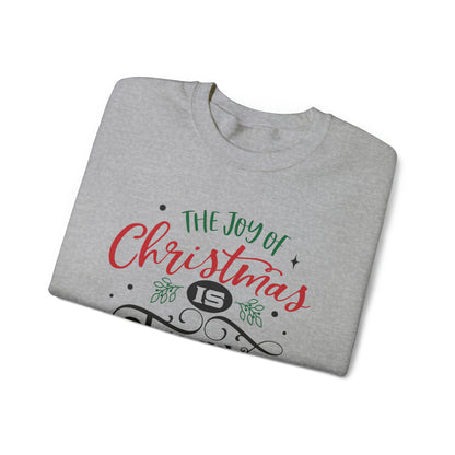 The joy of Christmas is family Crewneck Sweatshirt