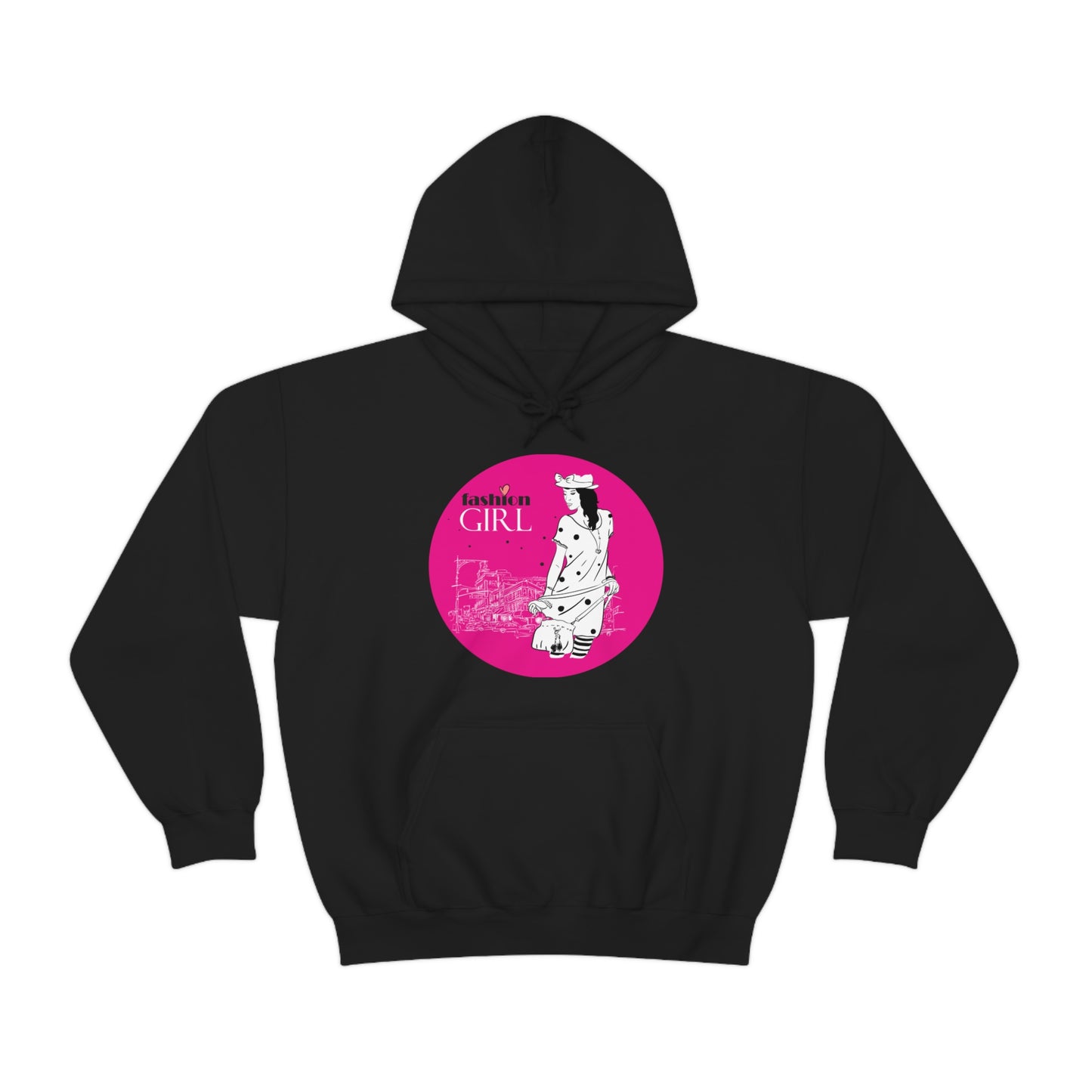 Pink Fashion girl Hoodie