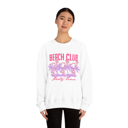 Beach Club Party Time Crewneck Sweatshirt