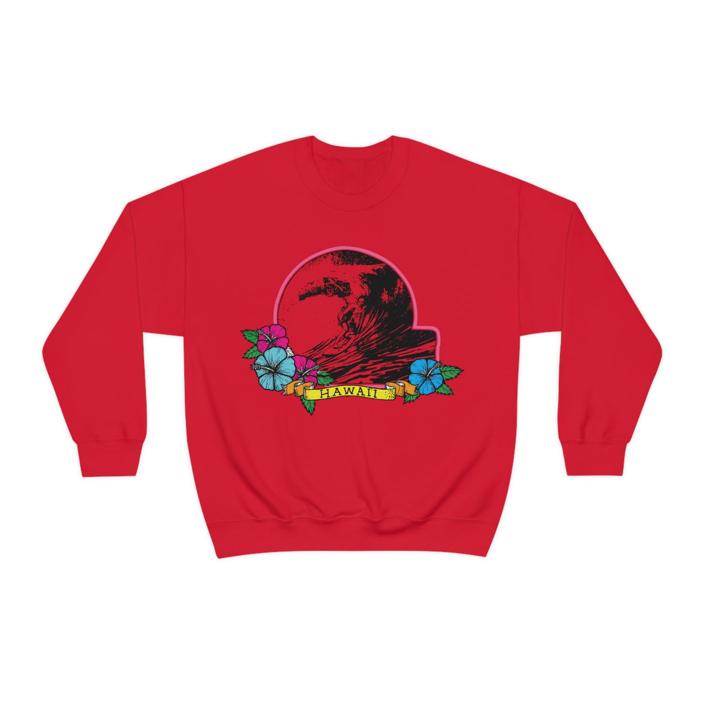 Hawaii Waves Crewneck Sweatshirt