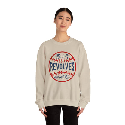 The Earth Revolves Around This Crewneck Sweatshirt