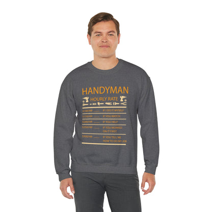 Handyman Hourly Crewneck Sweatshirt