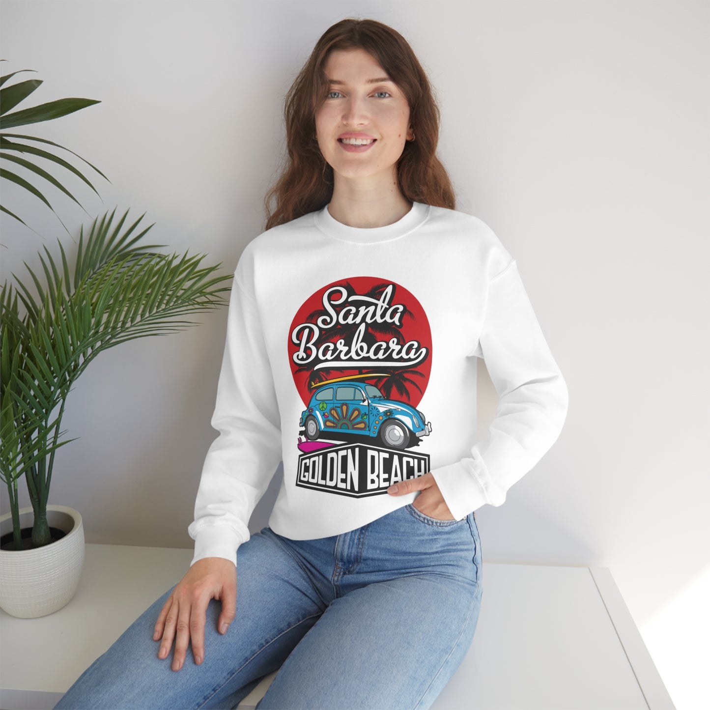 Golden Beach Buggy Crewneck Sweatshirt