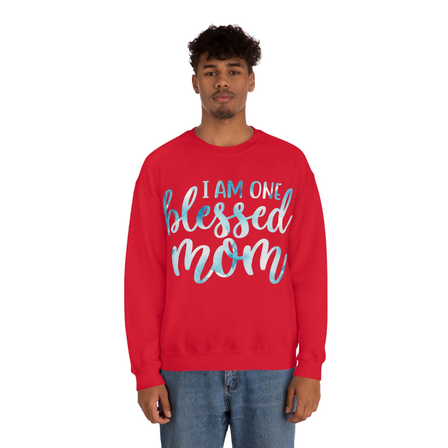 I am one blessed mom Crewneck Sweatshirt