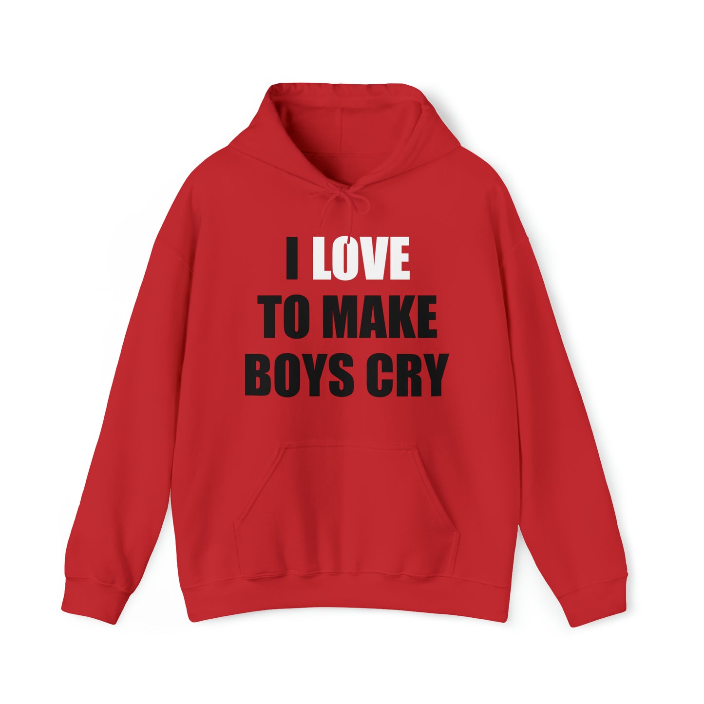 I love to make boys cry Hoodie