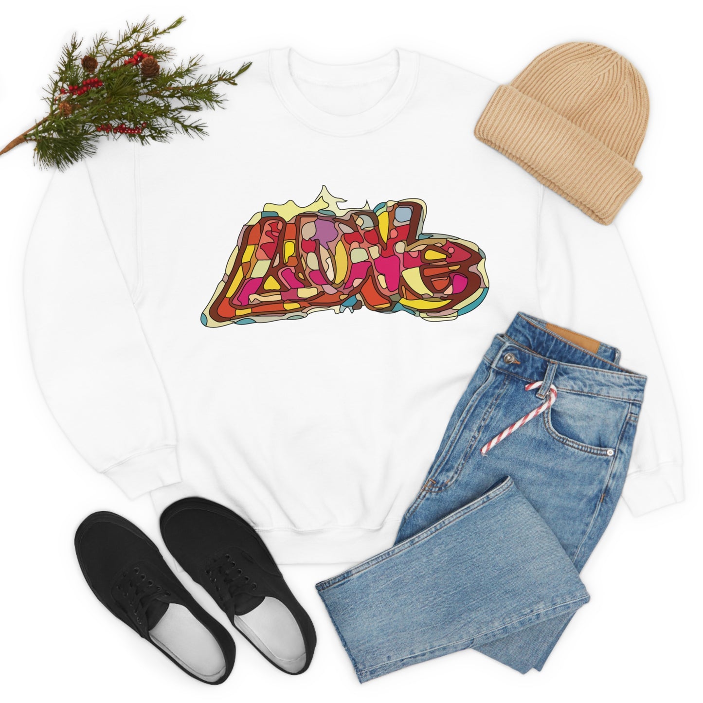 Love in graffiti Crewneck Sweatshirt