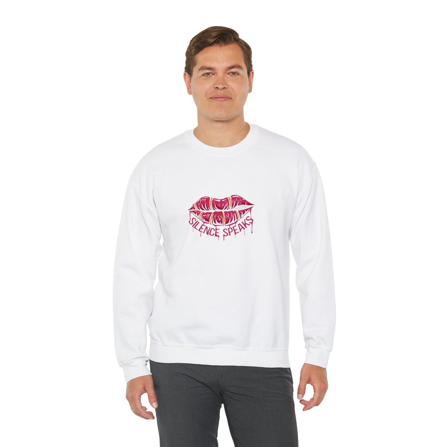 Silence Speaks Crewneck Sweatshirt