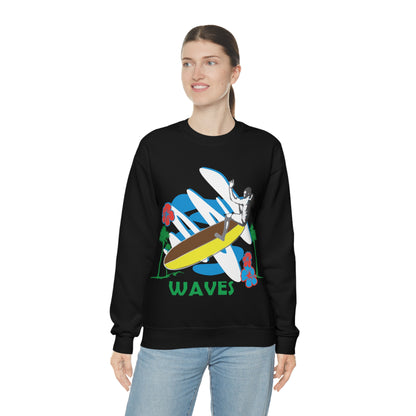 Wave Catching Crewneck Sweatshirt