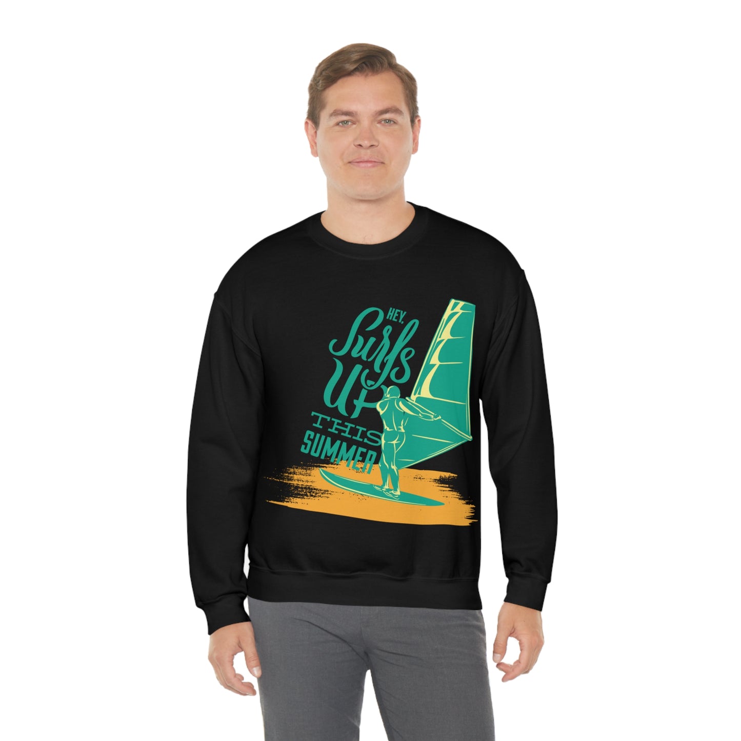 Hey Surfs Up Crewneck Sweatshirt