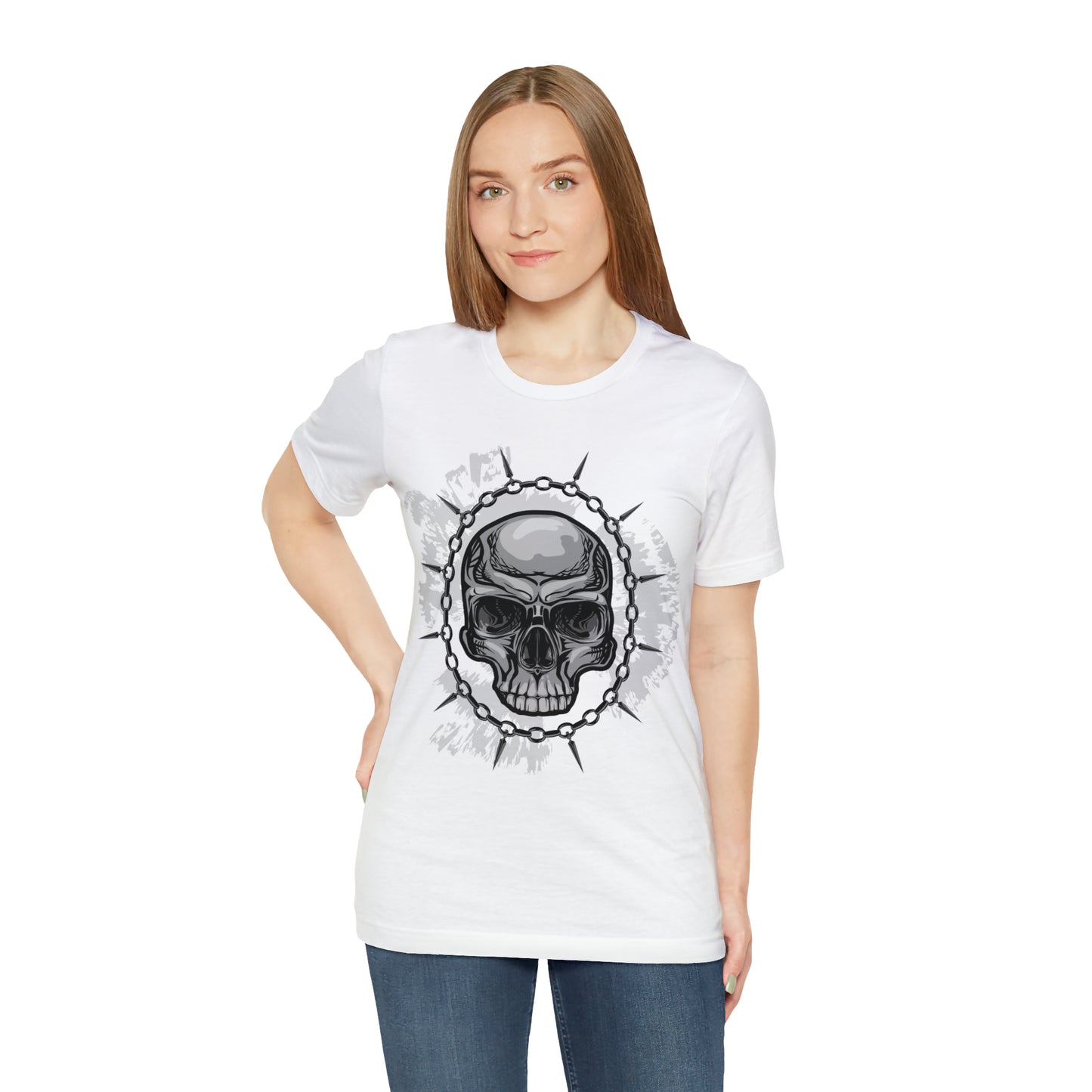 Skull Chain Splatter T-Shirt