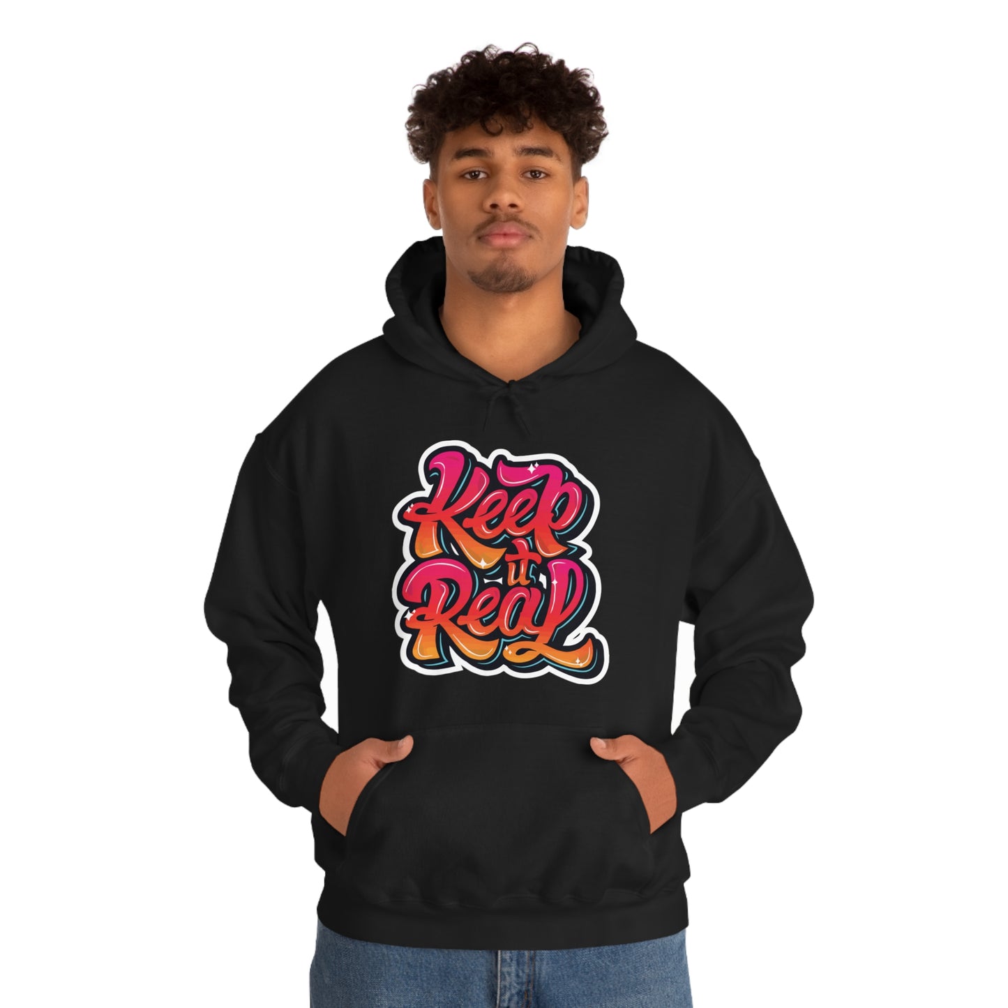 Keep it real colorful graffiti logo Hoodie