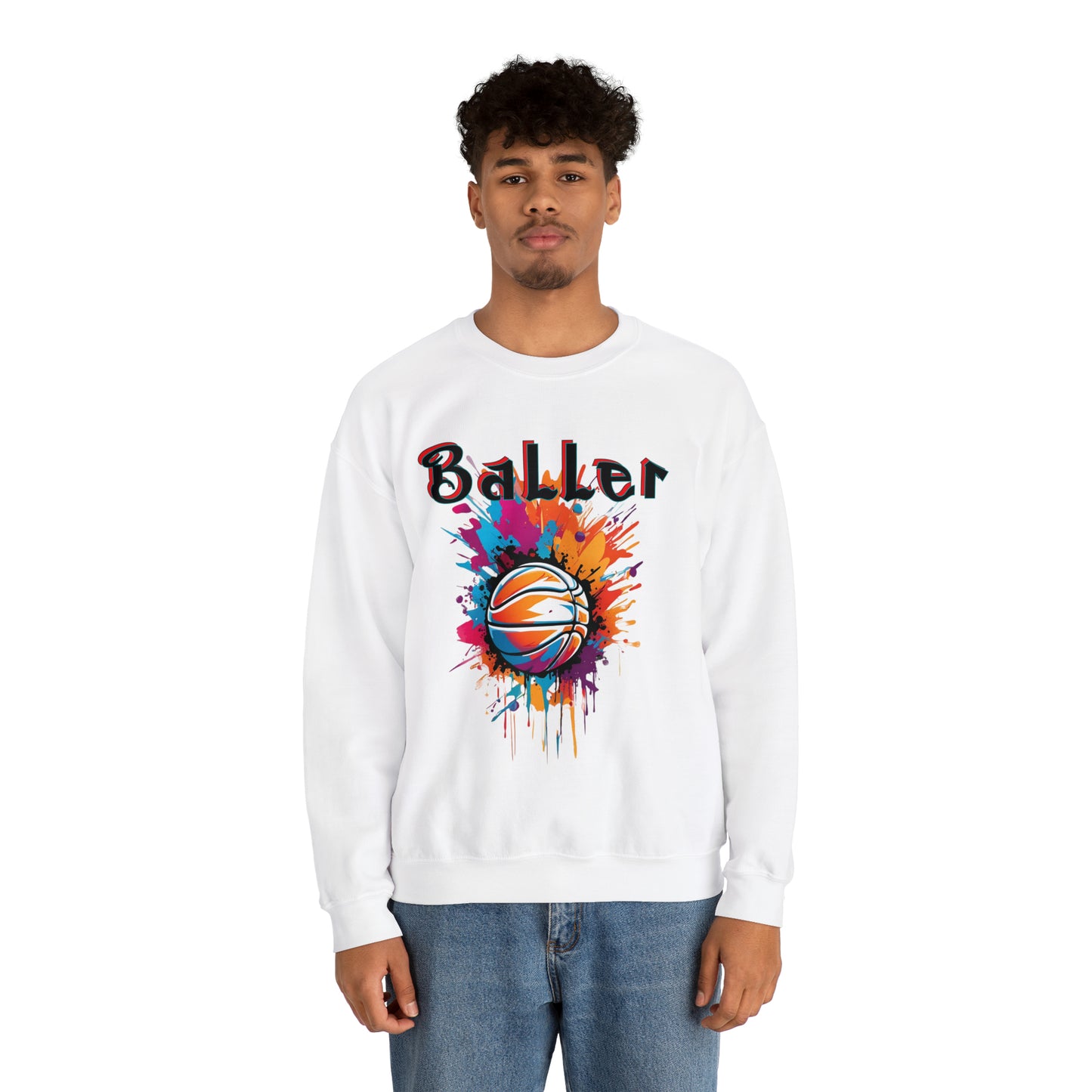 Basketball Baller Crewneck Sweatshirt