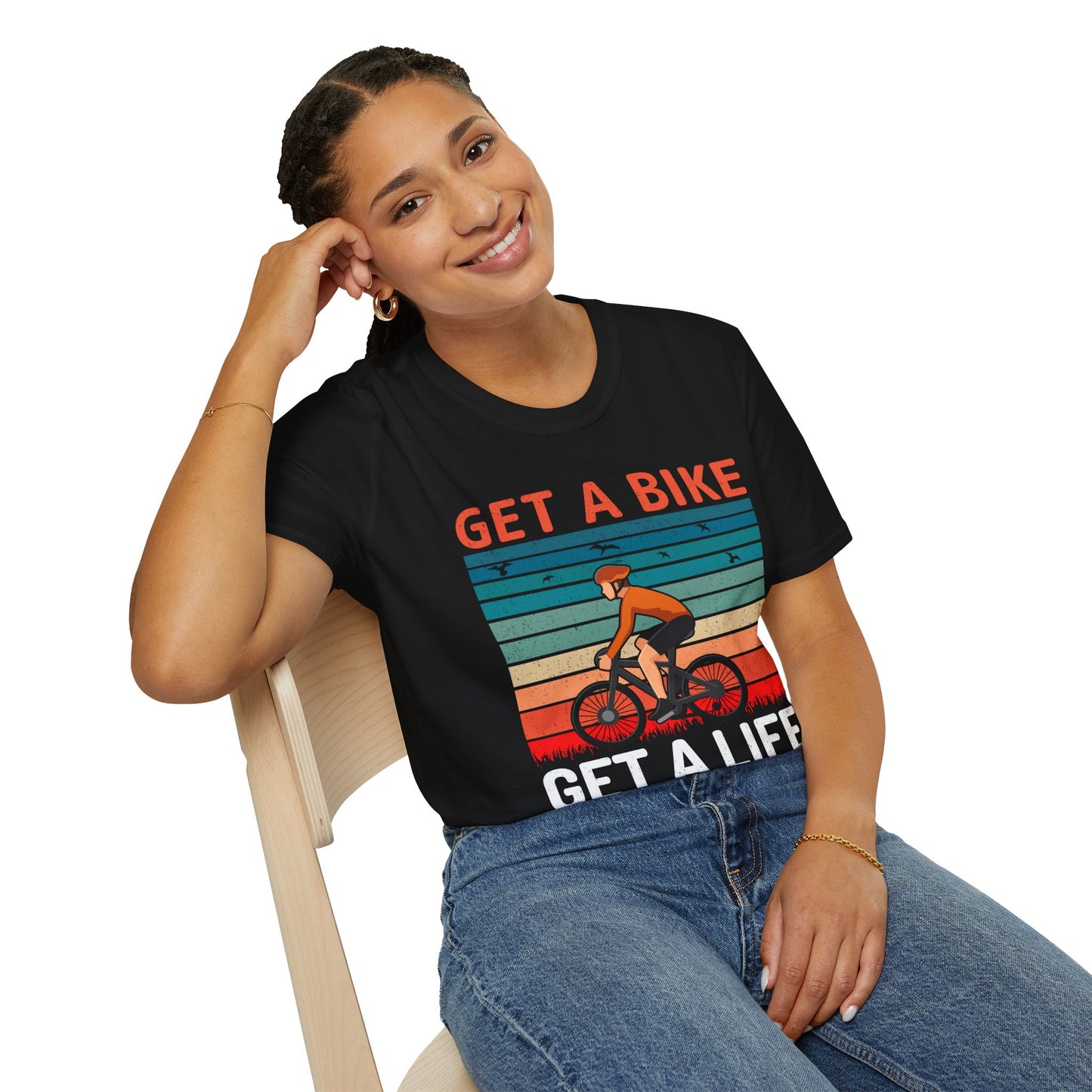 Get a bike and get a life vintage T-Shirt