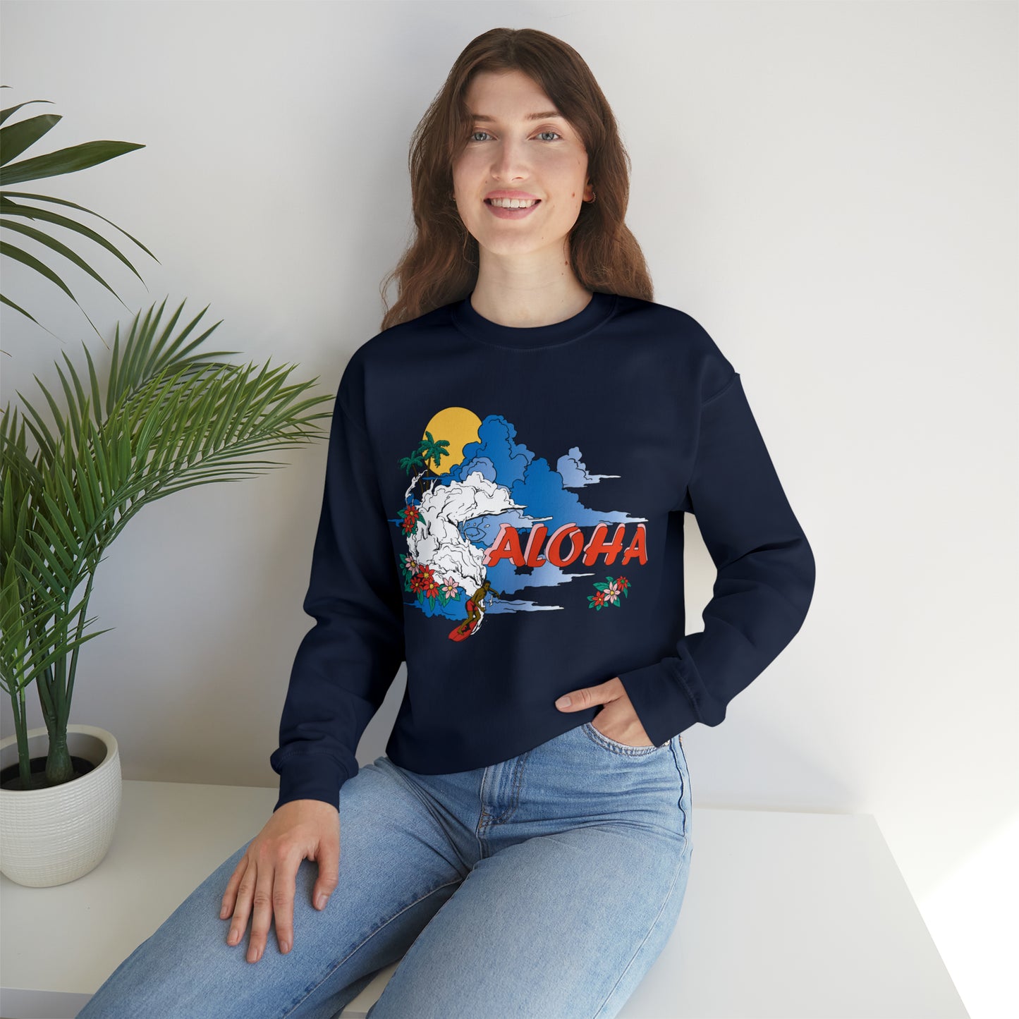 Aloha Vibes Crewneck Sweatshirt