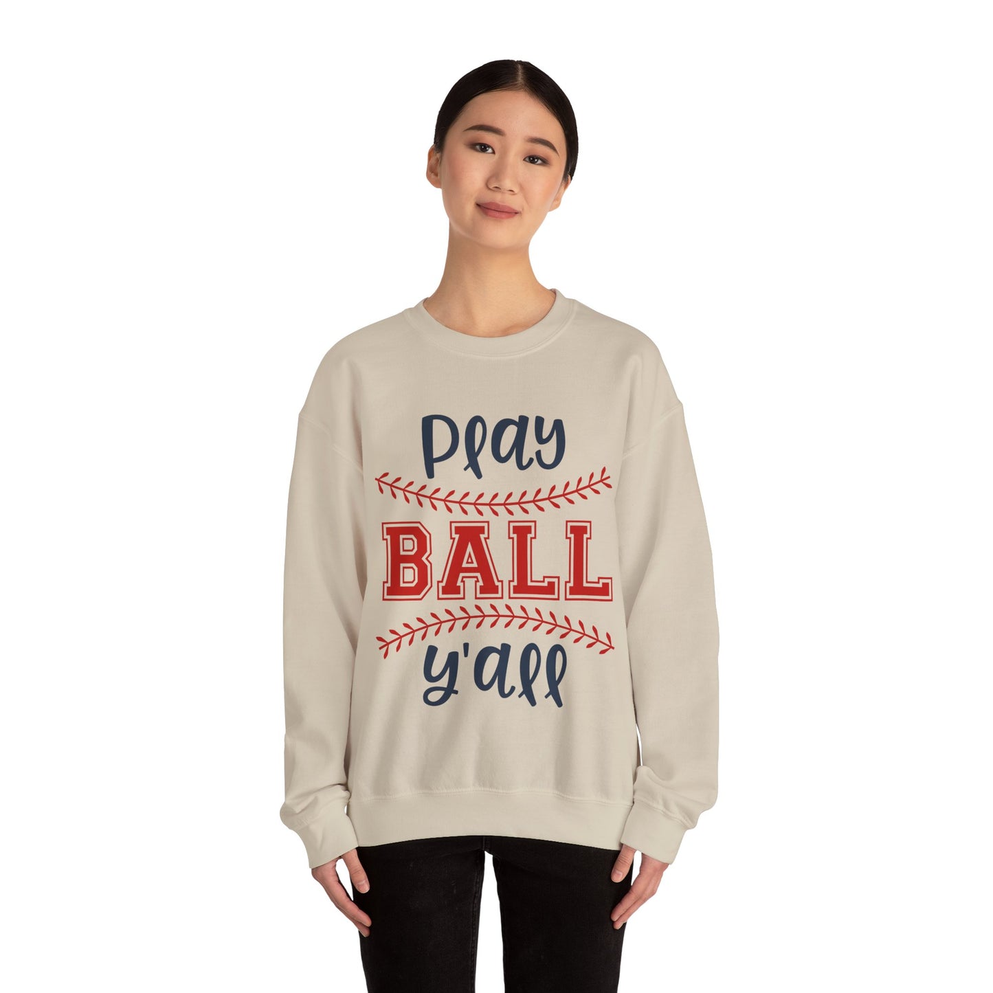 Play Ball Y'all Crewneck Sweatshirt