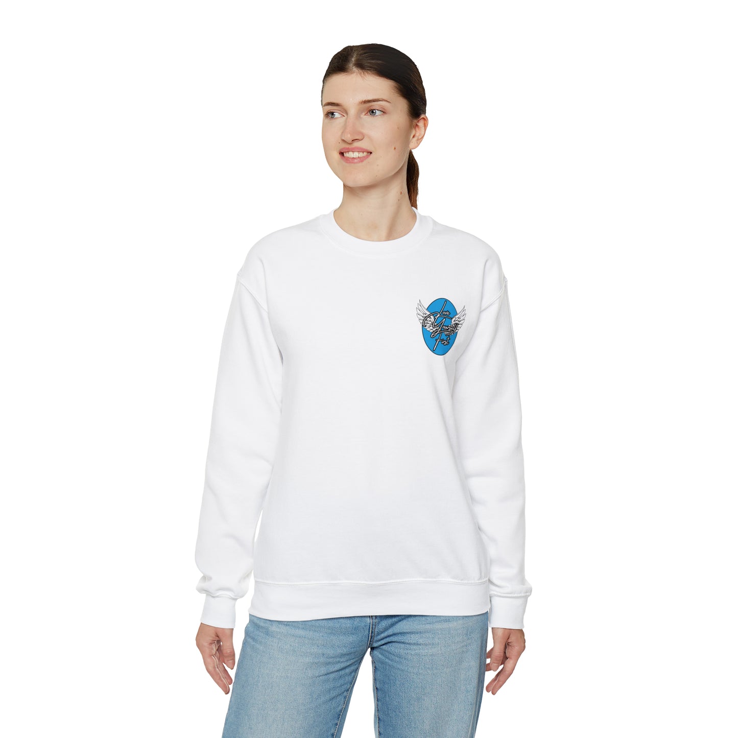 Love yourself first Crewneck Sweatshirt