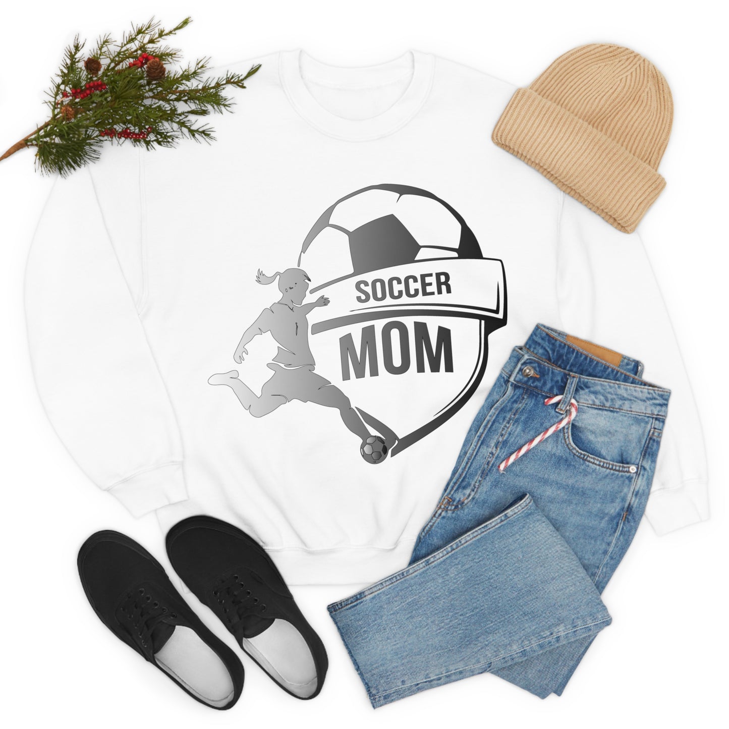 Mom soccer Crewneck Sweatshirt