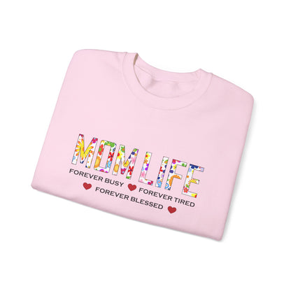 Mom Life forever blessed Crewneck Sweatshirt