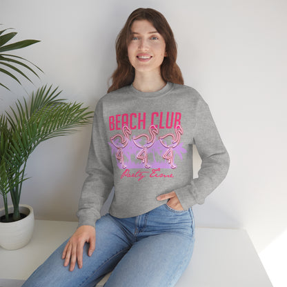 Beach Club Party Time Crewneck Sweatshirt