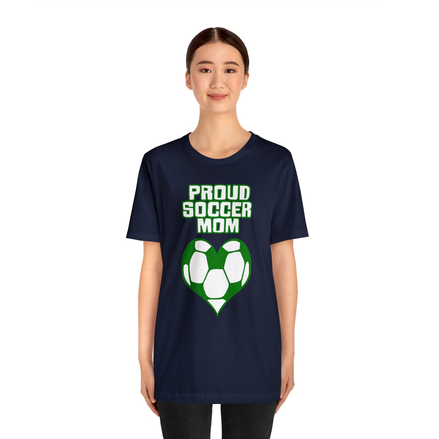 Proud -soccer-mom Heart T-Shirt