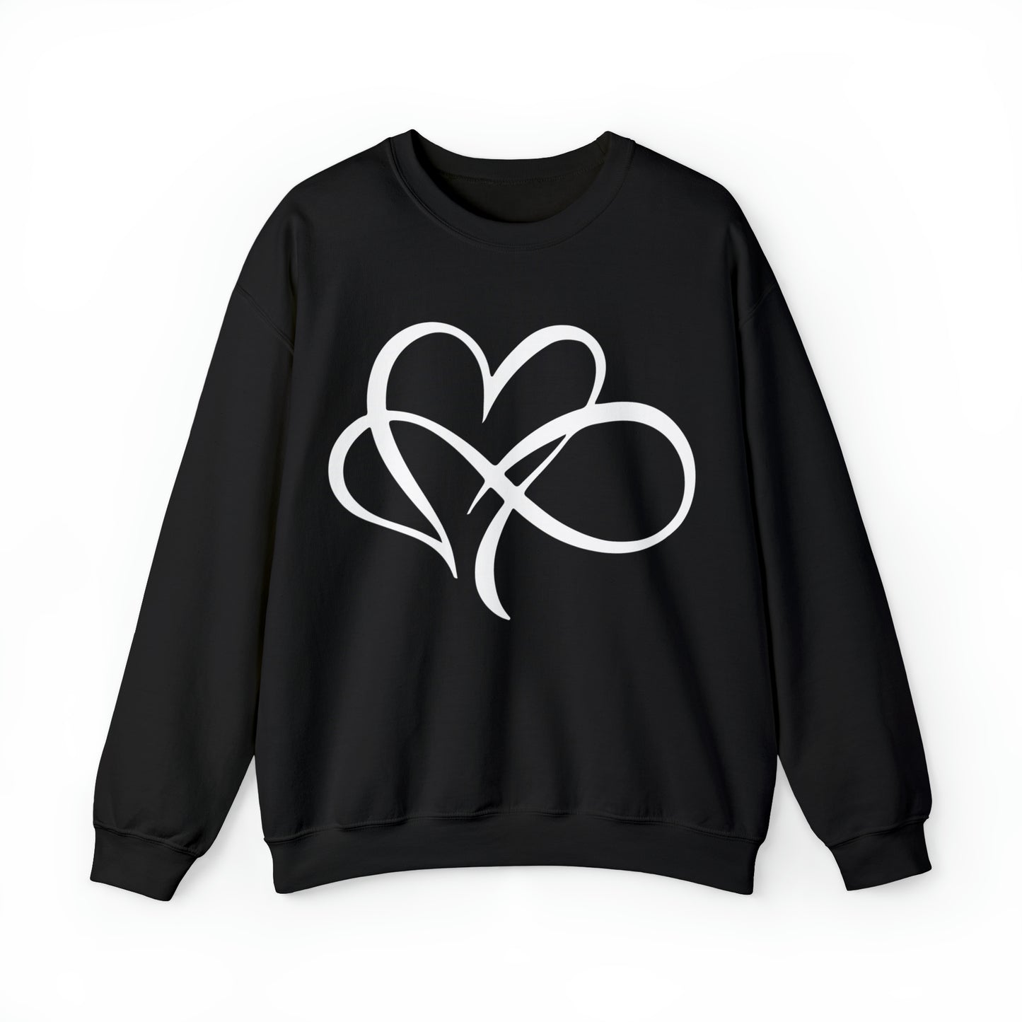 Infinity with heart tee Crewneck Sweatshirt