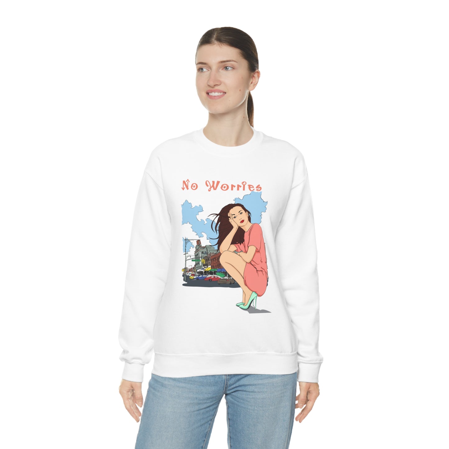 No worries Crewneck Sweatshirt