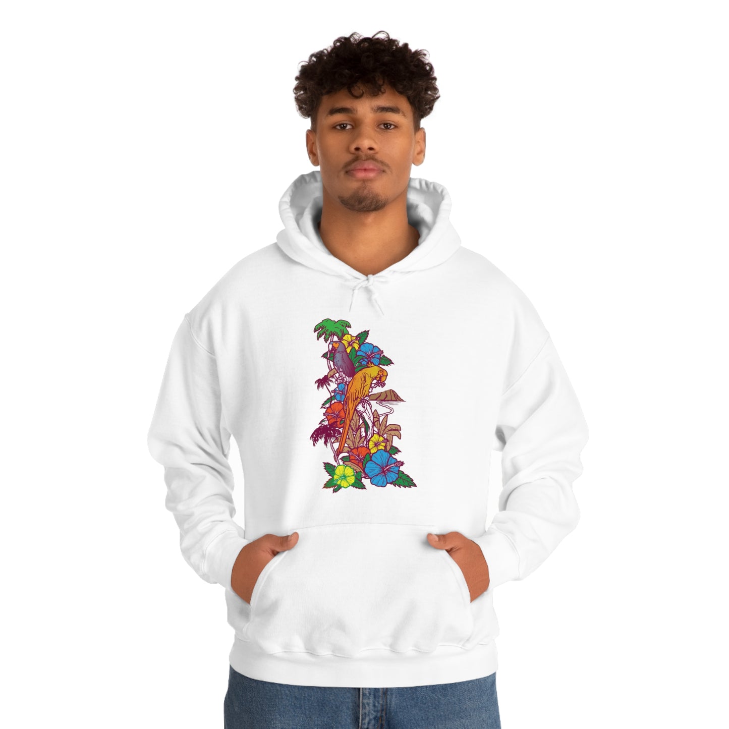 Parrot Jungle Floral Hoodie