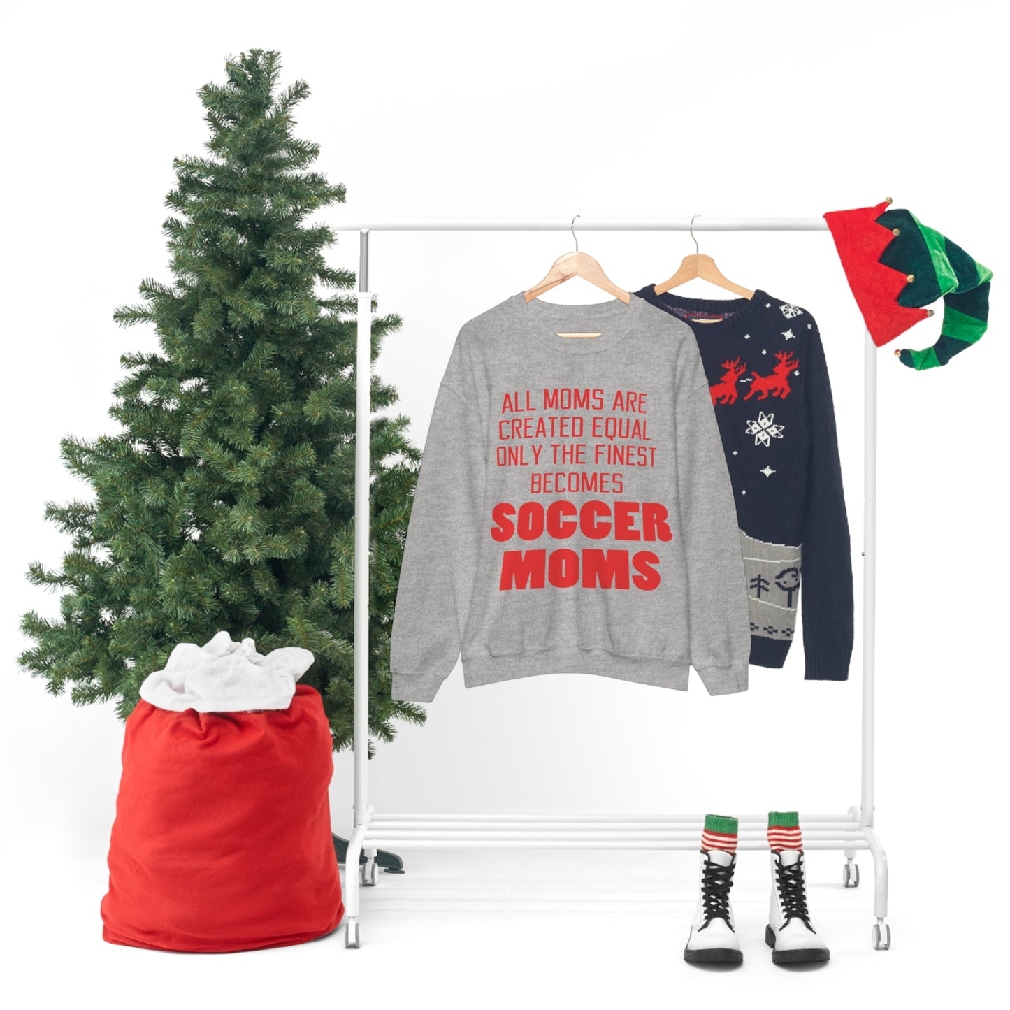 Finest soccer mom Crewneck Sweatshirt