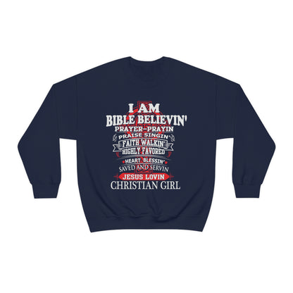 I Am a Christian Girl Crewneck Sweatshirt