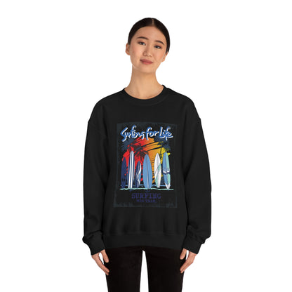 Surfing For Life Crewneck Sweatshirt