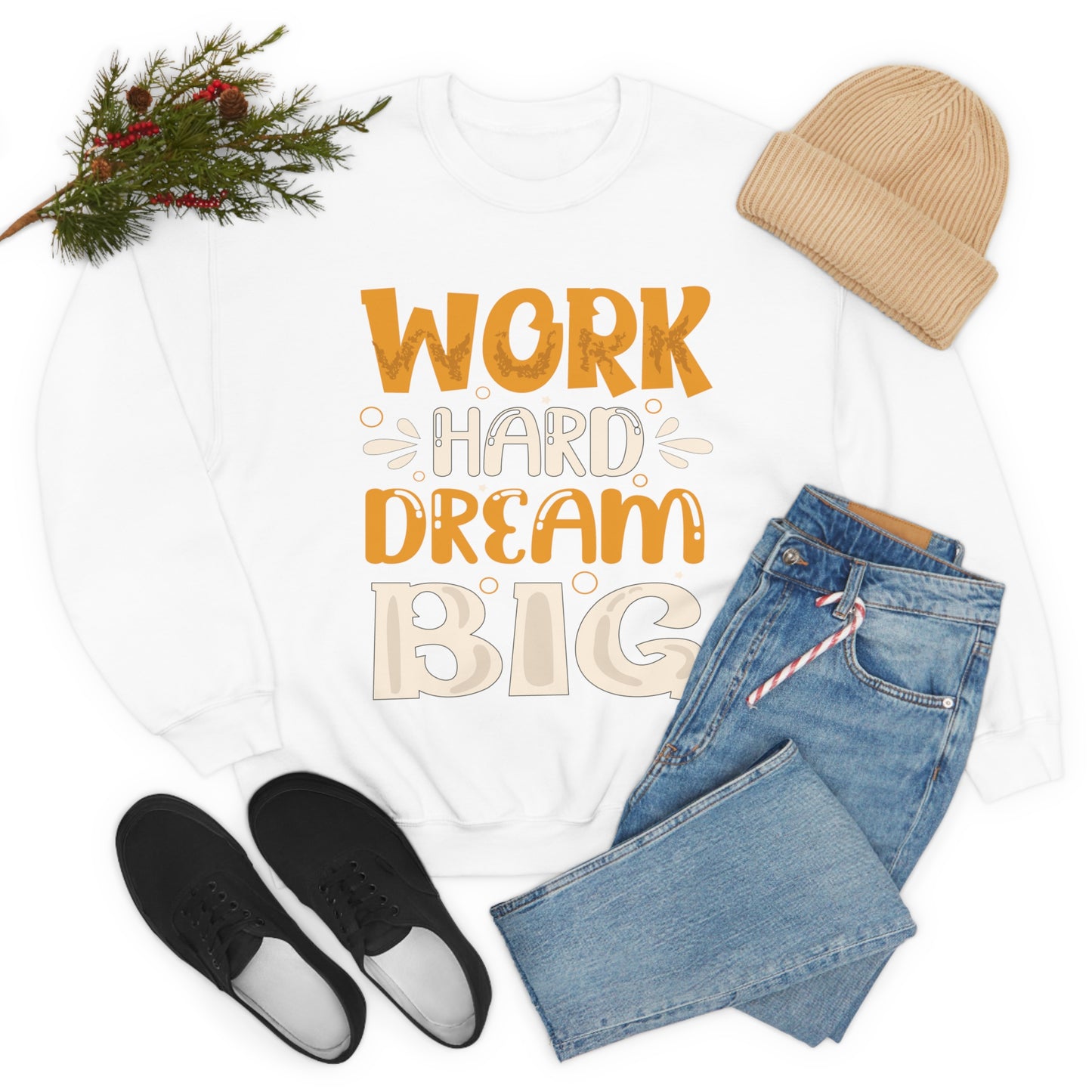 Work Hard Dream Big Crewneck Sweatshirt