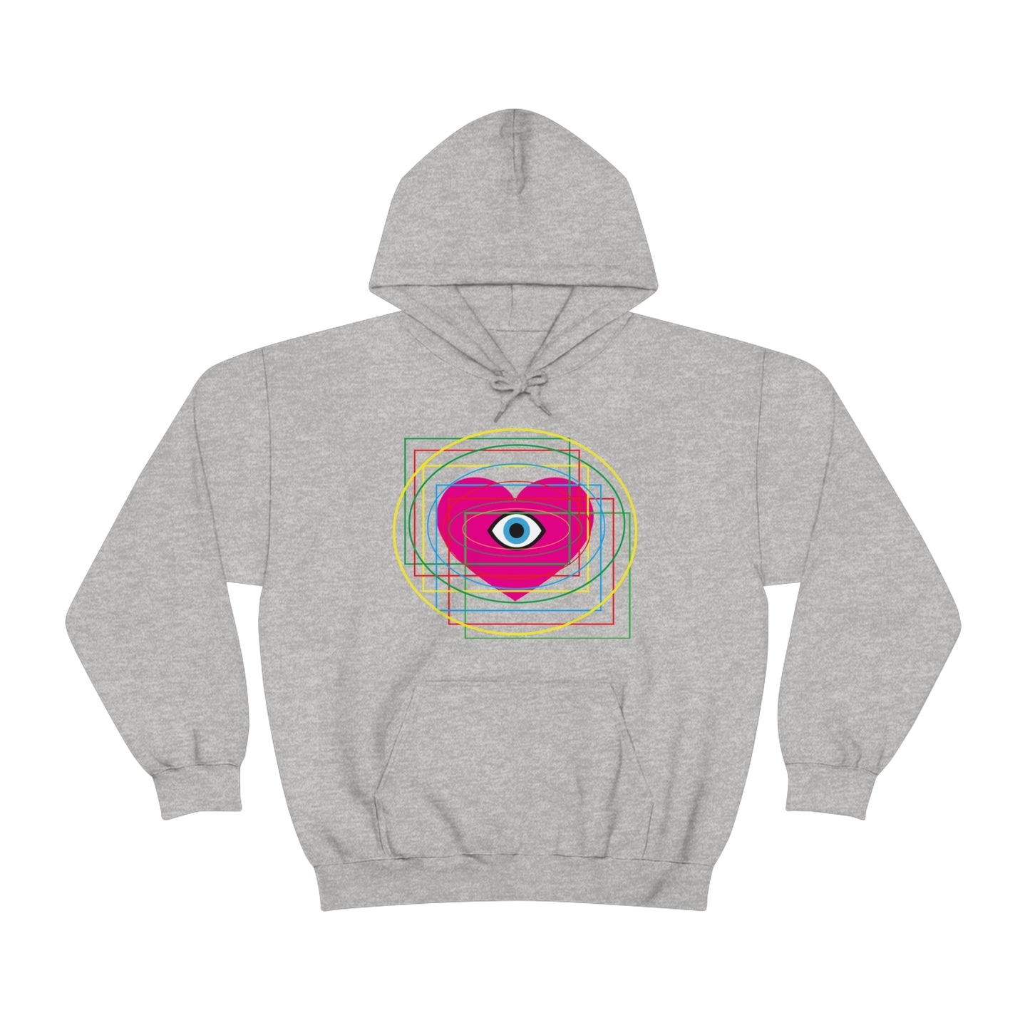 Eye Love in all dimension Hoodie